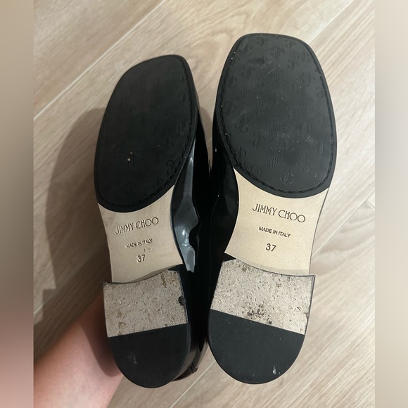 Jimmy Choo Black Patent Tilda Loafers - Picture 5 of 5